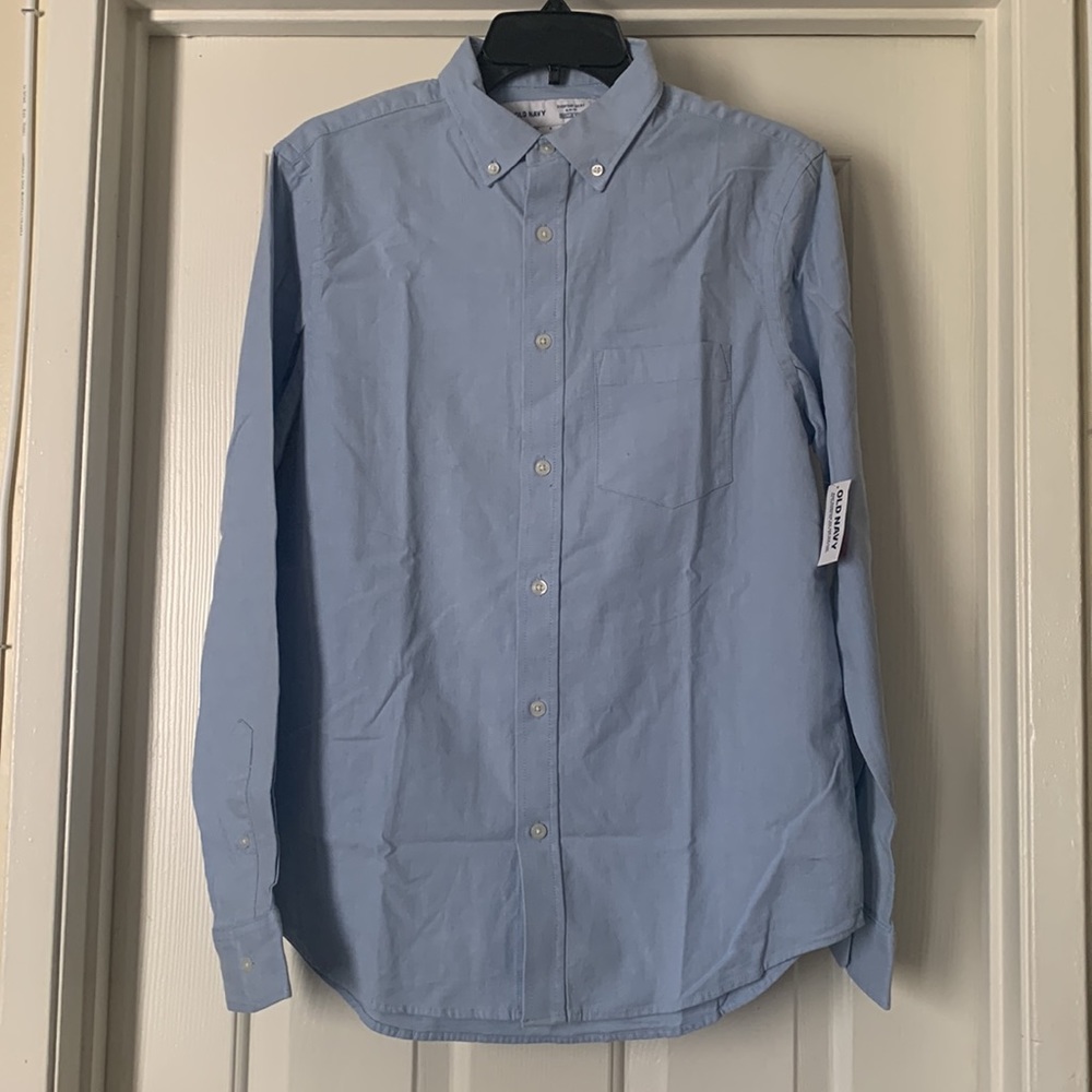 Old Navy Long Sleeve Dress/Casual Shirt For Men’s Size S NWT 👔🤓 NWT
